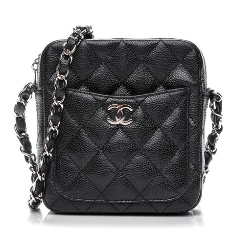 chanel so black camera bag|large Black Chanel bag.